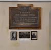 John Charles Hepton plaque in context at top centre