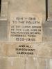Memorial inscription
