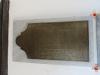 Brass plaque gray marble base