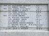 First panel of WW1 names