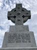 Commemoration below the Celtic cross