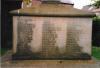 Name panel on St Cuthbert's RC Church memorial