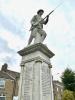 Statue of soldier standing with rifle at the ready