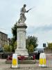 Statue of soldier standing with rifle at the ready