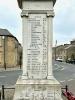 Panel inscribed with WW1 and WW2 names