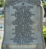 WW1 names on Barmouth memorial