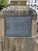 Rectangular metal plaque inscribed with WW1 names