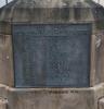 Rectangular metal plaque with WW1 names inscribed