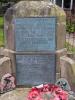 Two Metal plaques with WW1 inscription and WW2 inscription and names