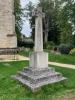 Side view of memorial