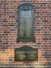 Plaques at Brantham Village Hall.