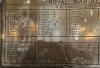 Lower left of memorial  - names - Royal Marine Artillery and Royal Marines above and below BOYS 