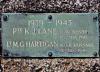 Ogbourne St Andrew Cross, WW2 plaque detail