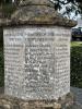 Middle stone with names on Whiteshill Memorial