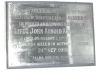 plaque in memory of J A Archibald