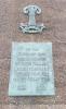 WW1 plaque on Leicestershire Yeomanry War Memorial.