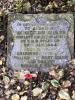 Flat square family gravestone.
