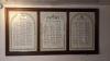 Framed Roll of Honour with three panels