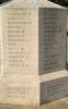 WW1 names on plinth - WW2 names on base