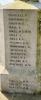 WW1 names on plinth - WW2 names on base