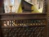 Inscription on left panel on the right side of the rood screen
