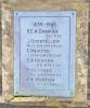 Inscribed metal plaque