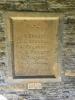 Inscription of names on north wall of Lychgate into St Edwards Church Hawling