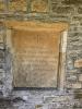Inscription on south wall of Lychgate into St Edwards Church Hawling