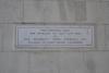Inscription left side inside arch