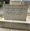 Inscription at rear of memorial