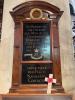 Board with inscription.