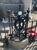 Sword on railings.