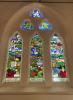 Stained glass window.