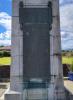 Front face of with metal plaques