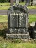 Gravestone shaped like an open book