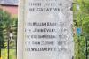 Close up of original WW1 names