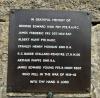 Brass plaque WW2 memorial, 1 of 4 Oakridge war memorials in Oakridge