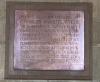 Vice Admiral CS Wills brass plaque memorial in St Mary's Church Woodchester