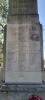 Names incised on side of memorial.