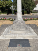 Inscription on western side of memorial showing names for WW2