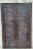 Bronze plaque with names in relief