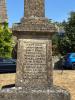 Aldsworth Parishioners memorial on the Green in the middle of Aldsworth