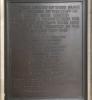 Bronze memorial plaque
