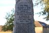 Onibury memorial, dedication and names (upper)