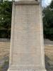 Names of First World War dead on tapering panel
