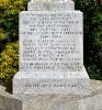 Ingham war memorial cross inscription detail
