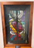 Quilt mounted in a frame