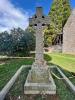 Celtic wheel cross  on tapered pedestal 