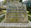 Names inscribed on pedestal - three from WW1 and one from WW2
