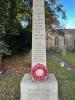 Inscribed names on column with epitaph on base